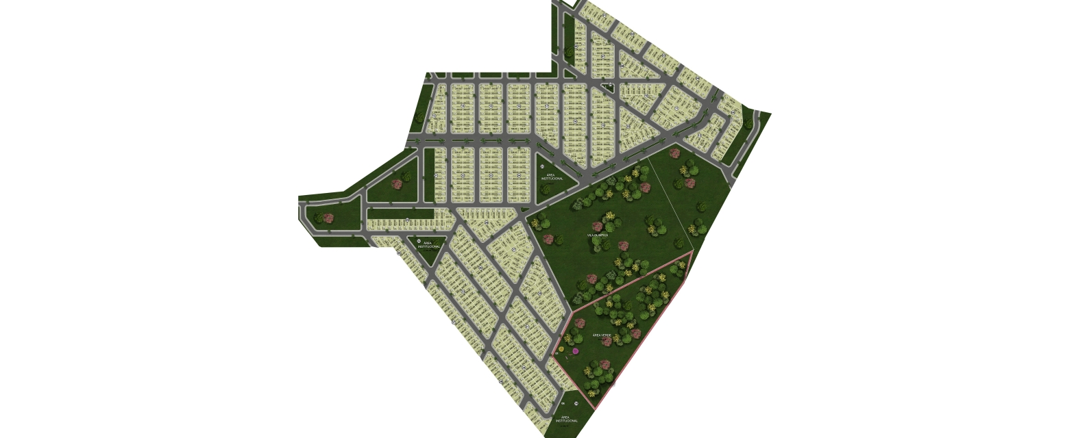 Mapa de Implantação - Parque Olímpico