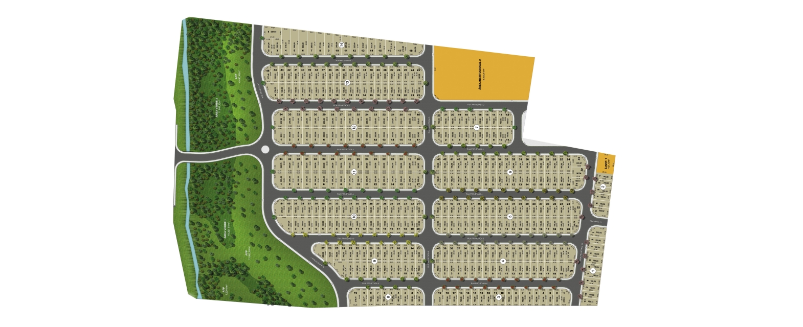 Mapa de Implantação - Residencial Beatriz