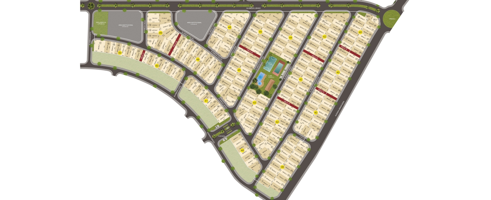 Mapa de Implantação - Campos do Conde