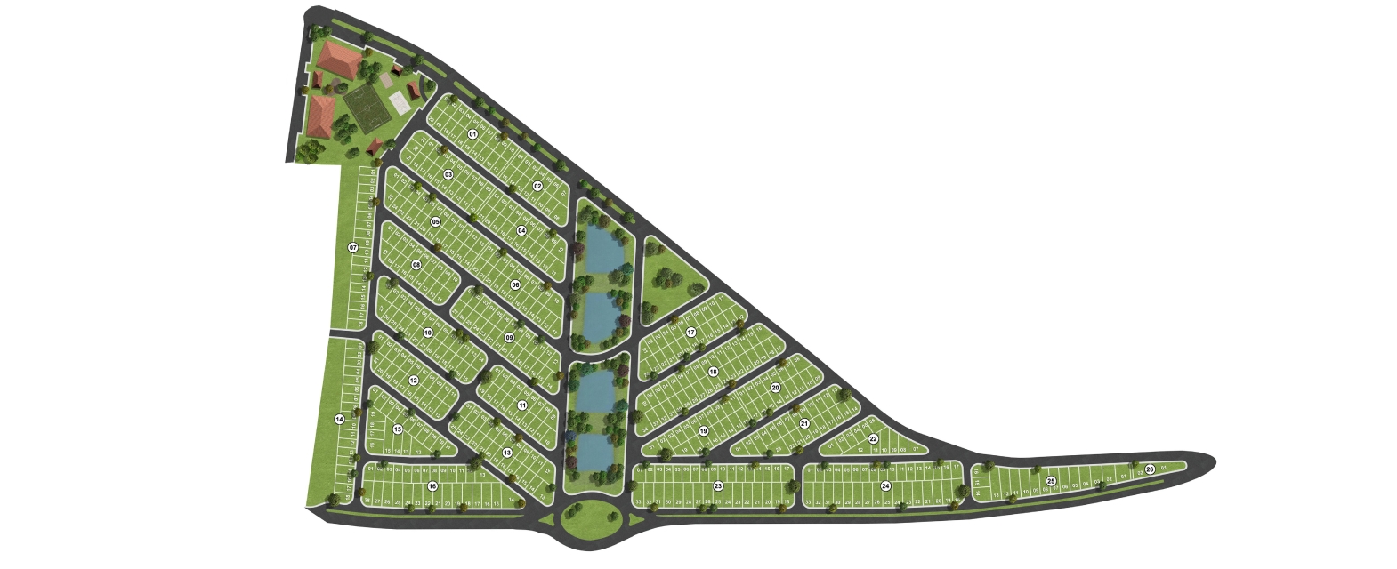 Mapa de Implantação - Parque das Amoras II