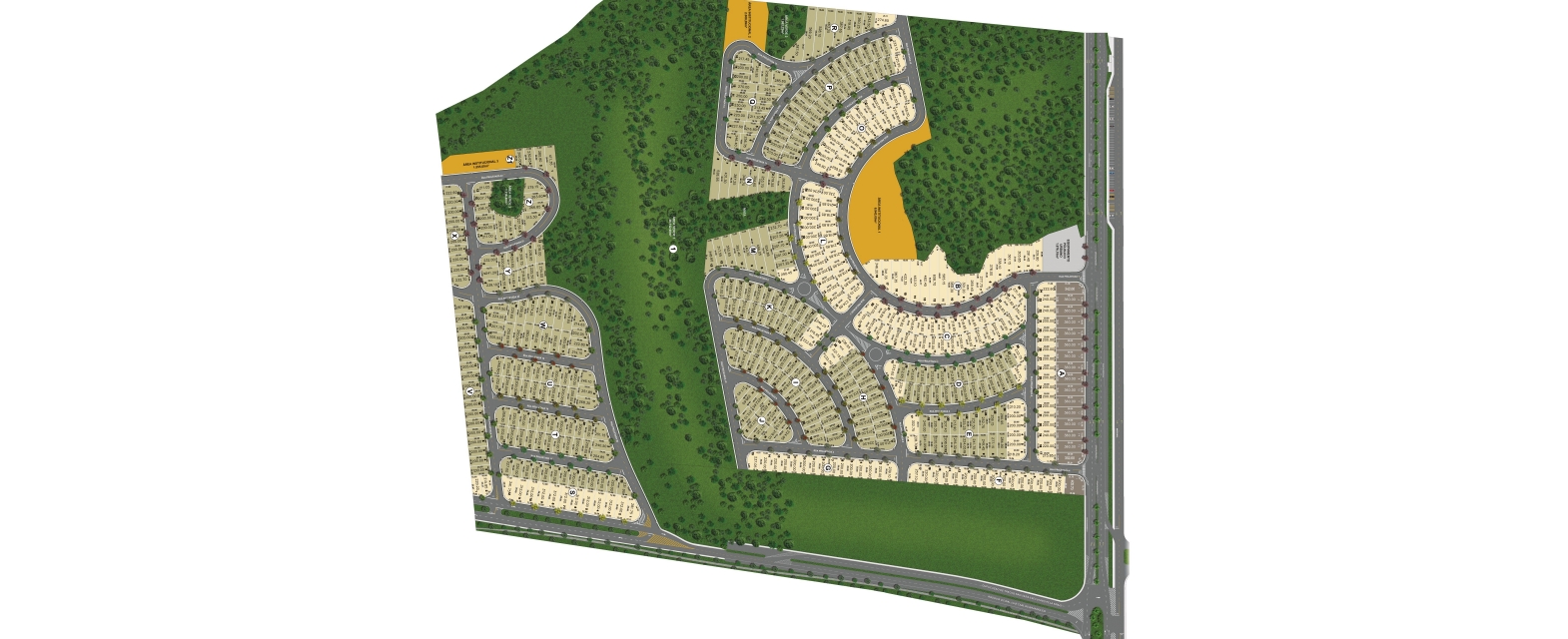 Mapa de Implantação - Avenida Parque Bady Bassitt