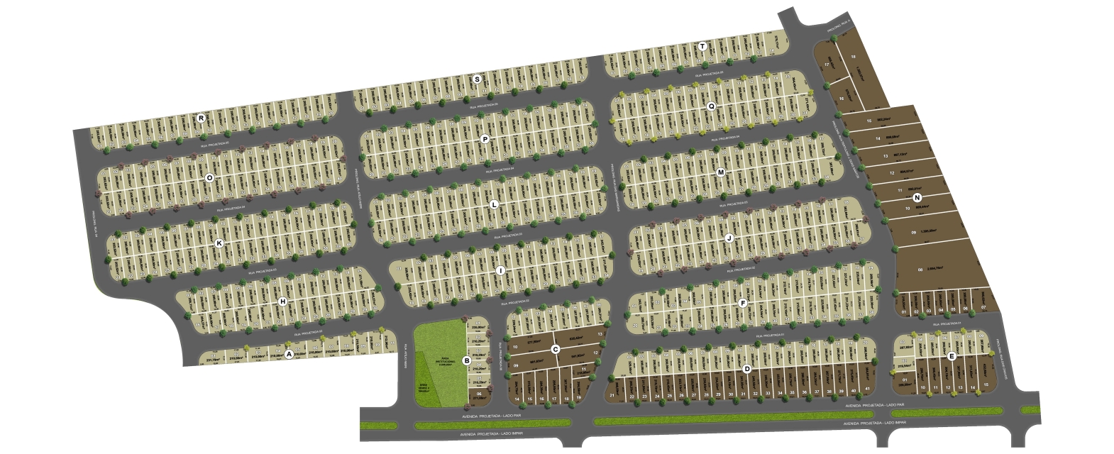 Mapa de Implantação - Jardim Universitário IV