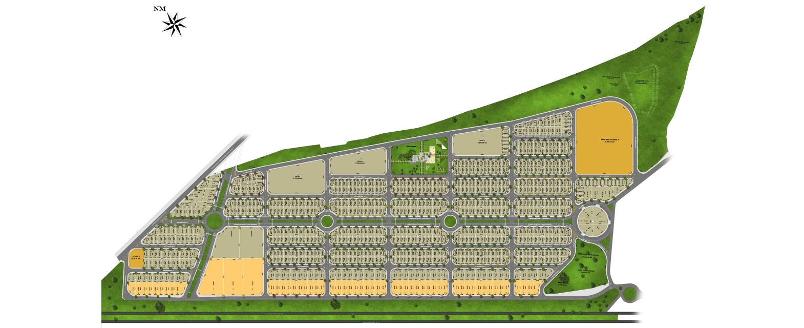 Mapa de Implantação - Residencial Horizon