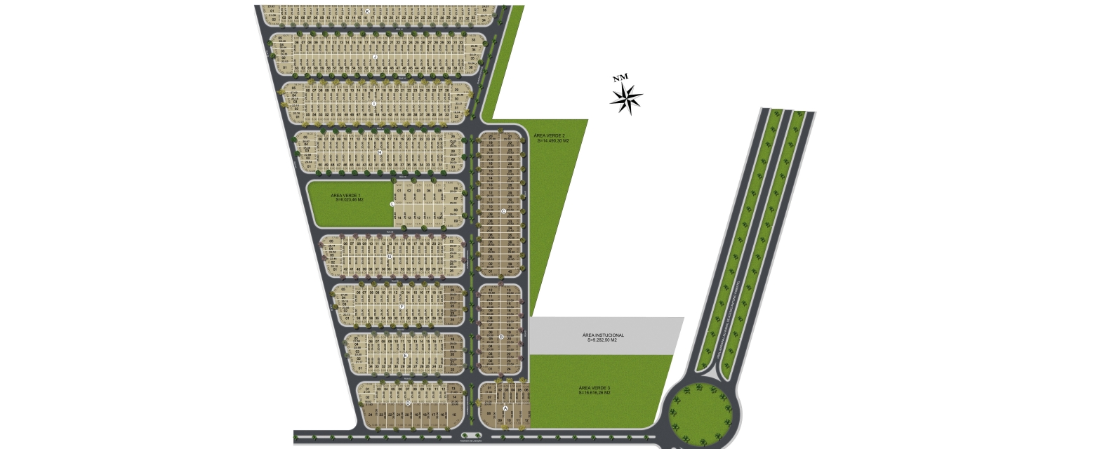 Mapa de Implantação - Jardim Ouro Branco