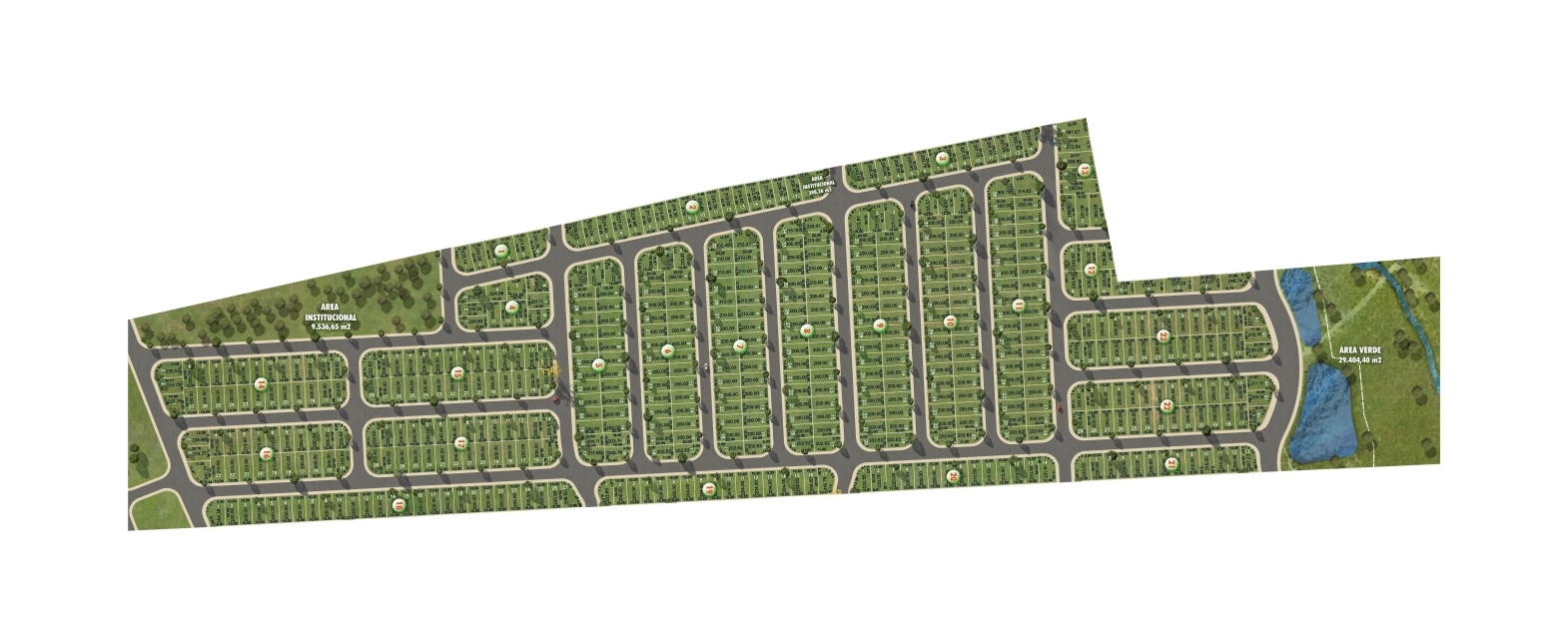 Mapa de Implantação - Residencial Mirante