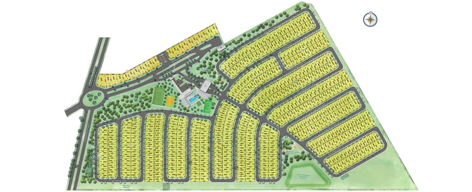 Mapa de Implantação - Terras Alphaville