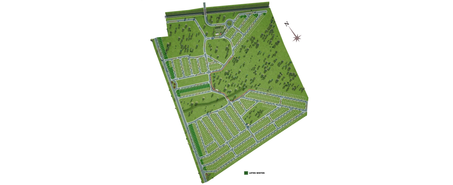 Mapa de Implantação - Residencial Figueira